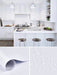SHEIN 1 rollo de papel tapiz blanco mate con textura, papel tapiz autoadhesivo removible de vinilo - Quierox - Tienda Online