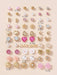 SHEIN 1 set de 30 pares de aretes tipo botón para mujer con perlas falsas - Quierox - Tienda Online