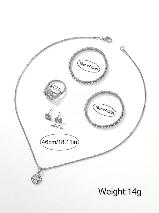 SHEIN 1 Set de Reloj de Cuarzo Elegante y Casual de Moda para Mujer - Quierox - Tienda Online