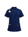 SHEIN 1 Set Uniforme de mujer de manga corta con cremallera y cuello de tortuga - Quierox - Tienda Online