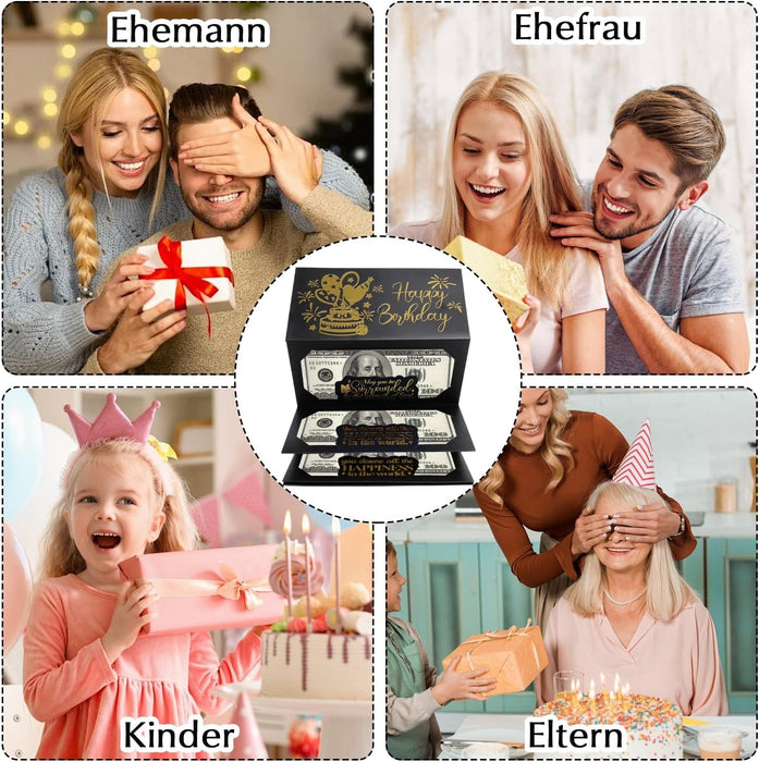 Shein 1 sobre sorpresa para regalo de cumpleaños, con 6 ranuras para tarjetas, elegante diseño - Quierox - Tienda Online