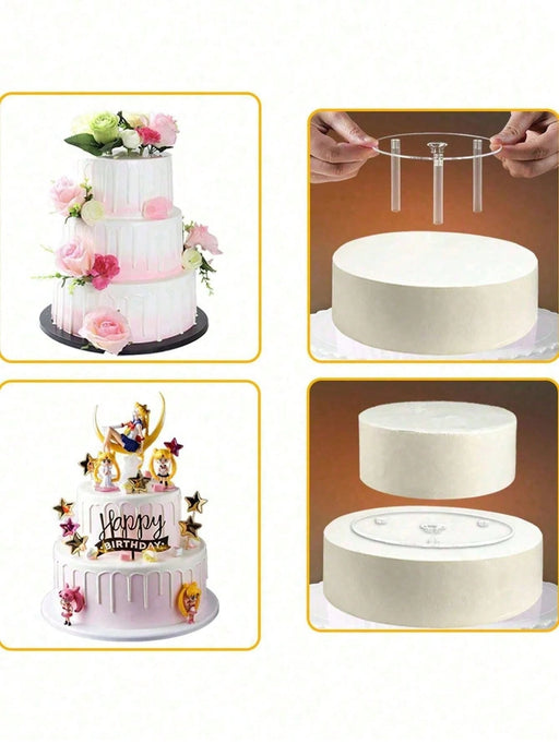 SHEIN 1 soporte para pasteles de 6 pulgadas, espaciadores de soporte multicapa - Quierox - Tienda Online