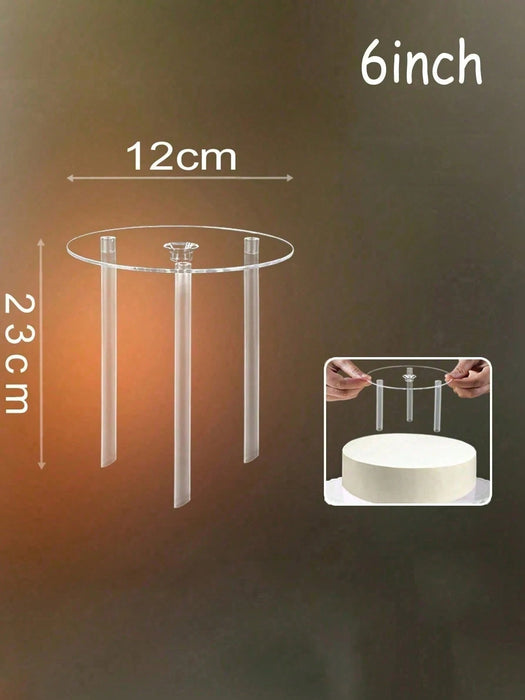 SHEIN 1 soporte para pasteles de 6 pulgadas, espaciadores de soporte multicapa - Quierox - Tienda Online