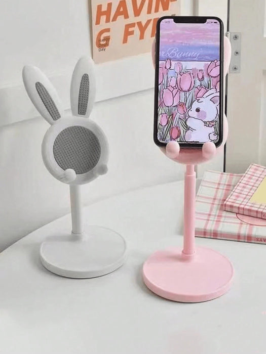 Shein 1 soporte plegable ajustable de plástico ABS y aluminio con forma de conejo para tableta y teléfono - Quierox - Tienda Online