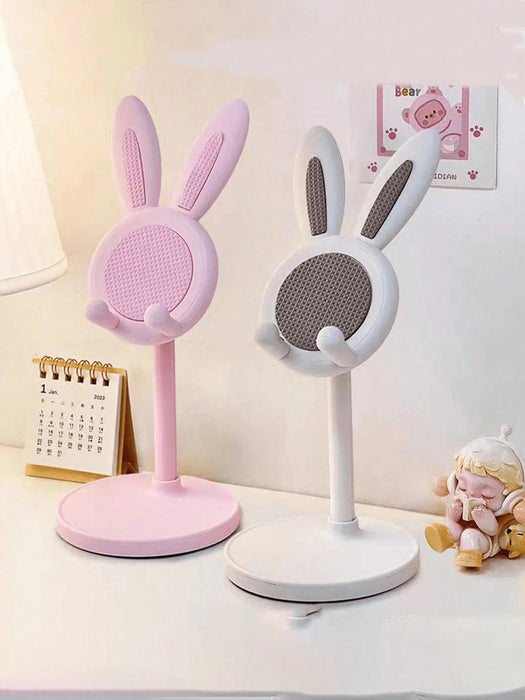 Shein 1 soporte plegable ajustable de plástico ABS y aluminio con forma de conejo para tableta y teléfono - Quierox - Tienda Online
