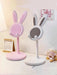 Shein 1 soporte plegable ajustable de plástico ABS y aluminio con forma de conejo para tableta y teléfono - Quierox - Tienda Online