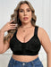 SHEIN 1 sujetador de lencería sin aros con cierre frontal de encaje y patchwork - Quierox - Tienda Online