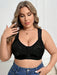 SHEIN 1 sujetador de lencería sin aros con cierre frontal de encaje y patchwork - Quierox - Tienda Online