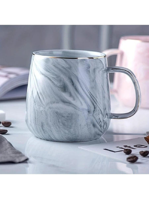 Shein 1 taza de cerámica con estampado de mármol para la vuelta al cole - Quierox - Tienda Online