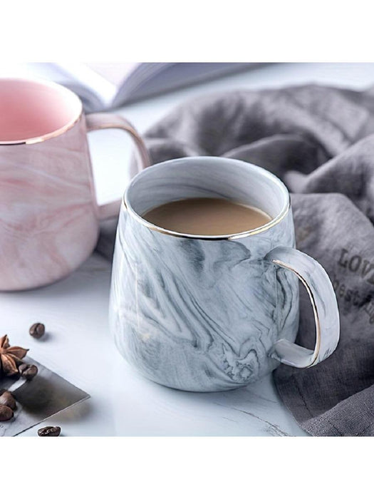 Shein 1 taza de cerámica con estampado de mármol para la vuelta al cole - Quierox - Tienda Online
