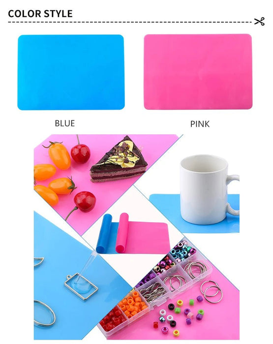 Shein 1 unidad de banco de trabajo de silicona segura para moldes de resina epoxi, accesorios para la fabricación de joyas con epoxi - Quierox - Tienda Online