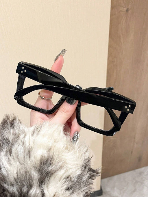 SHEIN 1 unidad de gafas Y2K Squared con lentes transparentes estilo retro - Quierox - Tienda Online