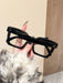 SHEIN 1 unidad de gafas Y2K Squared con lentes transparentes estilo retro - Quierox - Tienda Online