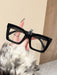 SHEIN 1 unidad de gafas Y2K Squared con lentes transparentes estilo retro - Quierox - Tienda Online