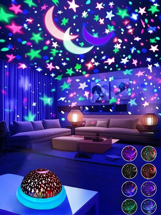 Shein 1 unidad de luz nocturna LED con forma de estrella OVNI - Quierox - Tienda Online