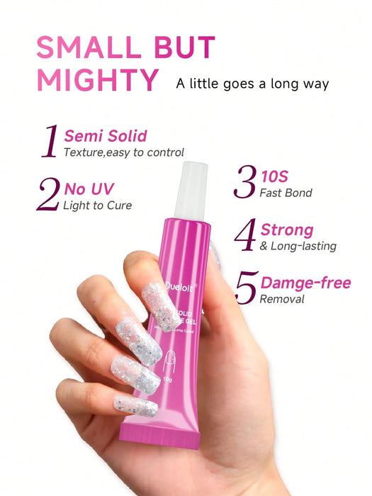 Shein 1 unidad. Pegamento para uñas semisólido de secado rápido de 10 g - Quierox - Tienda Online