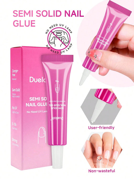 Shein 1 unidad. Pegamento para uñas semisólido de secado rápido de 10 g - Quierox - Tienda Online