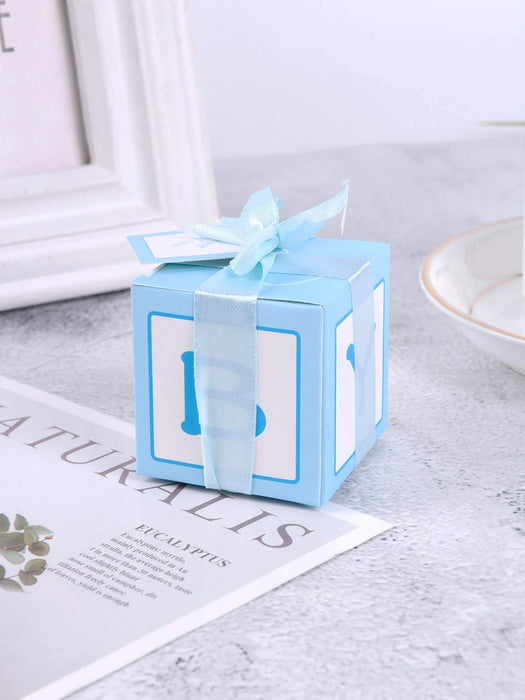 Shein 10 Caja de regalo estilo europeo en miniatura para celebración de bebés - Quierox - Tienda Online