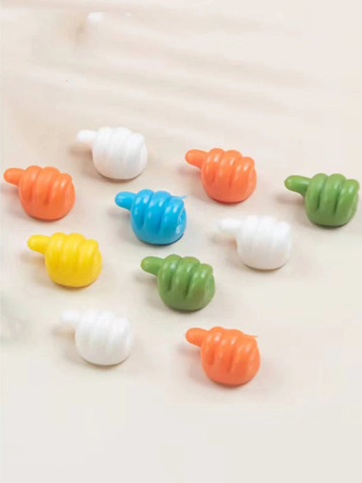Shein 10 ganchos de pared creativos con forma de pulgar de dibujos animados - Quierox - Tienda Online