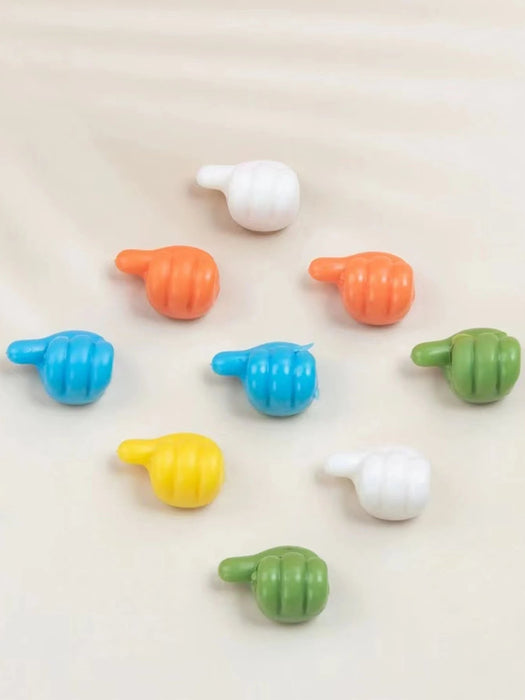 Shein 10 ganchos de pared creativos con forma de pulgar de dibujos animados - Quierox - Tienda Online