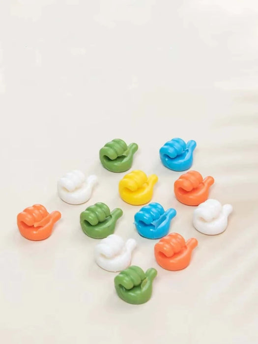Shein 10 ganchos de pared creativos con forma de pulgar de dibujos animados - Quierox - Tienda Online