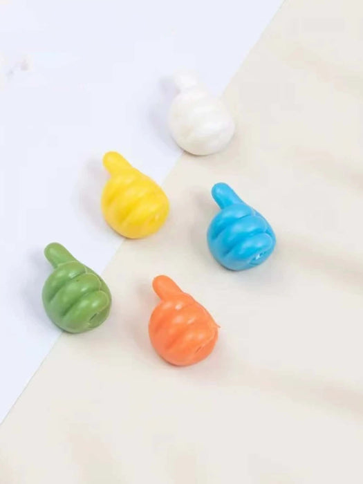 Shein 10 ganchos de pared creativos con forma de pulgar de dibujos animados - Quierox - Tienda Online