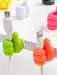 Shein 10 ganchos de pared creativos con forma de pulgar de dibujos animados - Quierox - Tienda Online