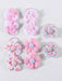 SHEIN 10 gomas para el pelo con flores rosas y estampado para niñas - Quierox - Tienda Online