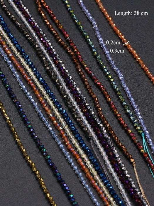 Shein 10 hebras de cuentas de piedra natural facetadas de colores aleatorios, 4 mm - Quierox - Tienda Online