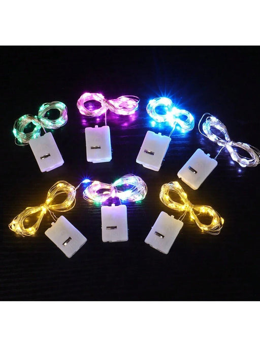 Shein 10 luces LED de cadena, luces de hadas estrelladas, luces para ramos de flores, ideales para regalos, decoración de dormitorio - Quierox - Tienda Online