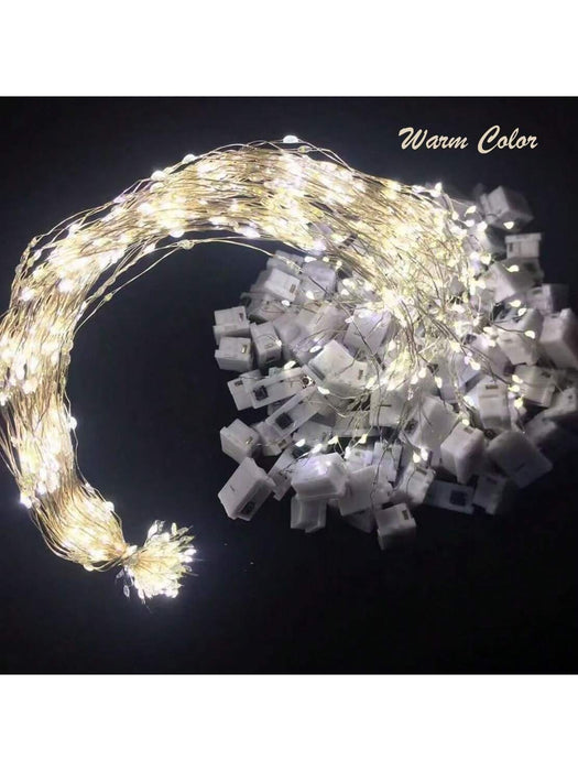 Shein 10 luces LED de cadena, luces de hadas estrelladas, luces para ramos de flores, ideales para regalos, decoración de dormitorio - Quierox - Tienda Online