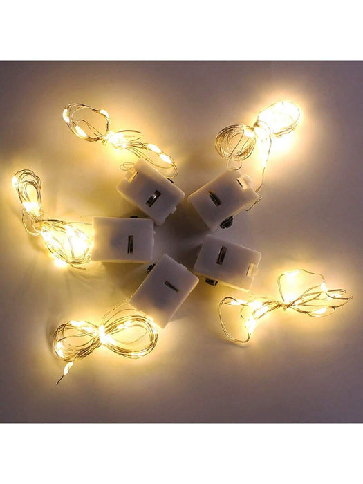Shein 10 luces LED de cadena, luces de hadas estrelladas, luces para ramos de flores, ideales para regalos, decoración de dormitorio - Quierox - Tienda Online