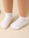 Shein 10 pares de calcetines casuales para bebé con estampado aleatorio de carita feliz - Quierox - Tienda Online