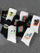 Shein 10 pares de calcetines deportivos casuales de media pantorrilla con grafiti - Quierox - Tienda Online