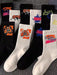 Shein 10 pares de calcetines deportivos casuales de media pantorrilla con grafiti - Quierox - Tienda Online