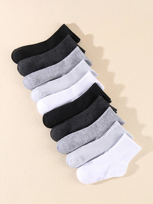 Shein 10 pares de calcetines deportivos y casuales para niños, elásticos - Quierox - Tienda Online