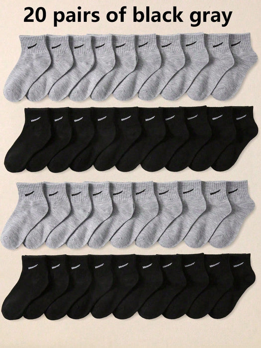 SHEIN 10 pares de calcetines infantiles de colores surtidos al azar - Quierox - Tienda Online