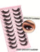 Shein 10 pares de pestañas postizas de imitación de visón estilo ojo de gato - Quierox - Tienda Online