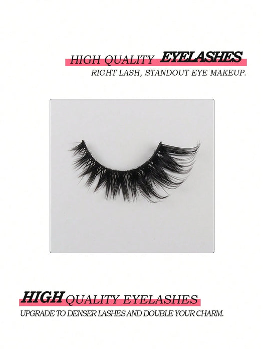 Shein 10 pares de pestañas postizas de imitación de visón estilo ojo de gato - Quierox - Tienda Online