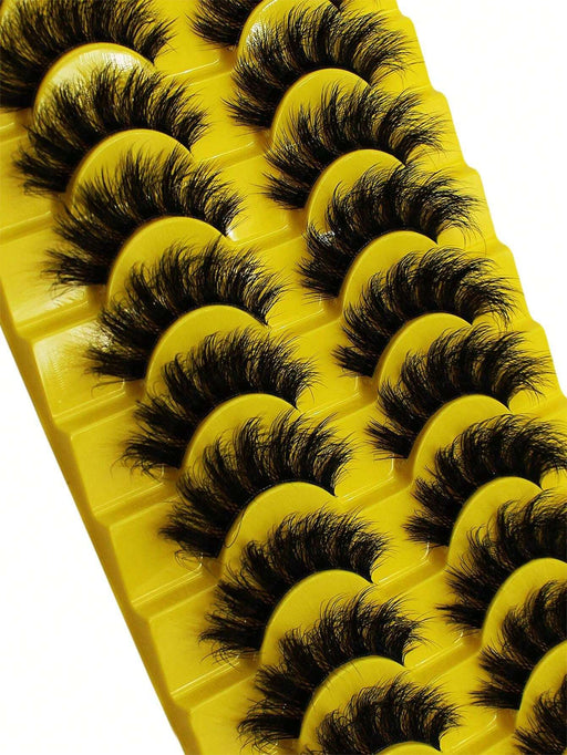 Shein 10 pares de pestañas postizas esponjosas 3D - Quierox - Tienda Online