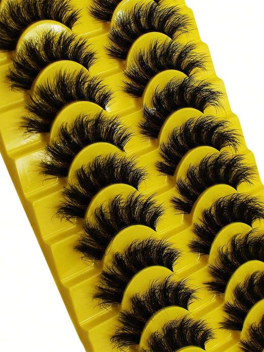 Shein 10 pares de pestañas postizas esponjosas 3D - Quierox - Tienda Online