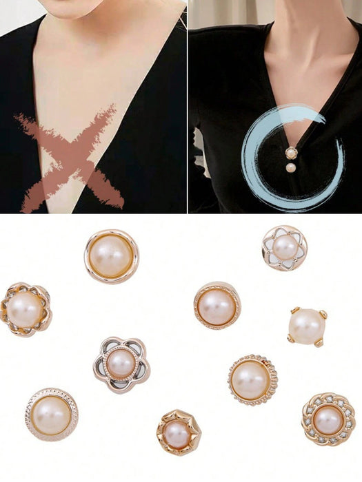 SHEIN 10 Piezas Botones Antideslizantes Para Fijar Ropa - Quierox - Tienda Online