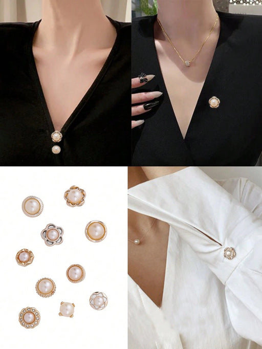 SHEIN 10 Piezas Botones Antideslizantes Para Fijar Ropa - Quierox - Tienda Online