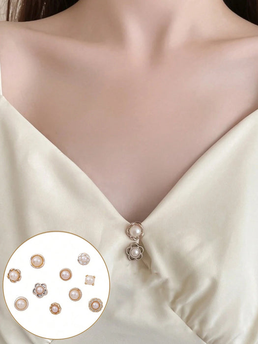 SHEIN 10 Piezas Botones Antideslizantes Para Fijar Ropa - Quierox - Tienda Online