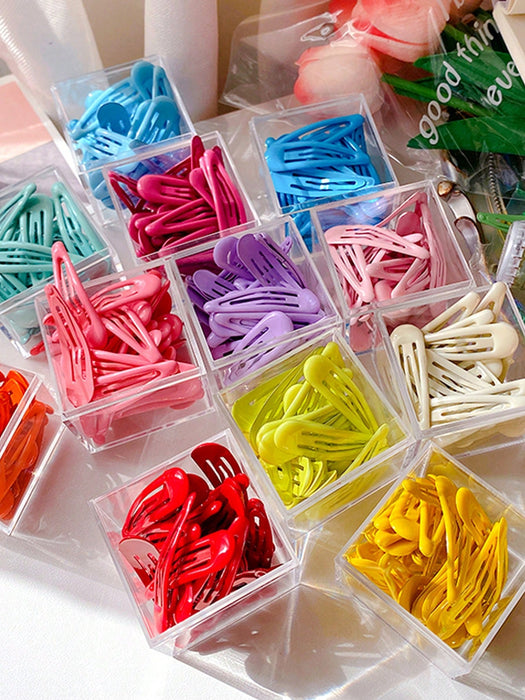 Shein 10 piezas Clips para el cabello de colores caramelo Y2K lindos de epoxy coloridos de tamaño pequeño - Quierox - Tienda Online