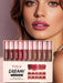 Shein 10 piezas Conjunto de brillo de labios de terciopelo mate - Quierox - Tienda Online