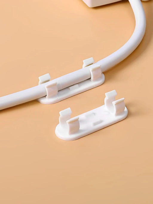 SHEIN 10 piezas de abrazaderas con Adhesivo blanco para cable - Quierox - Tienda Online