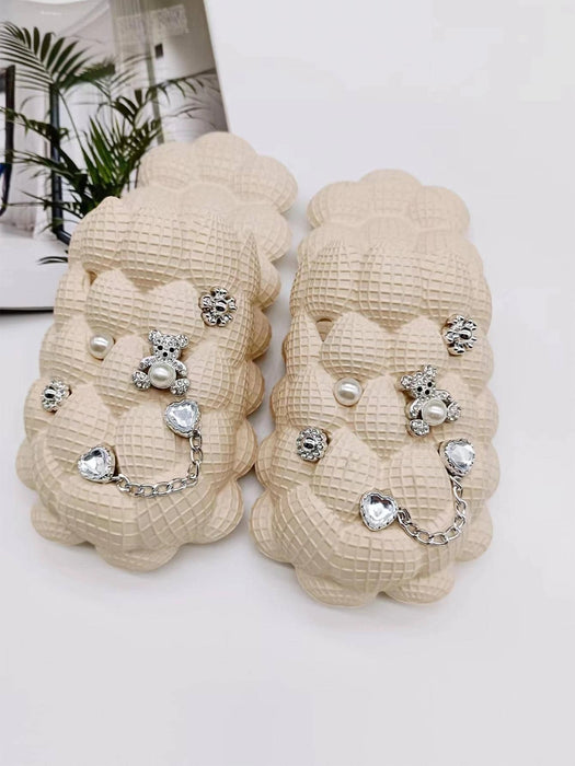 Shein 10 piezas de adornos para zapatos desmontables de la serie Bear para zuecos - Quierox - Tienda Online