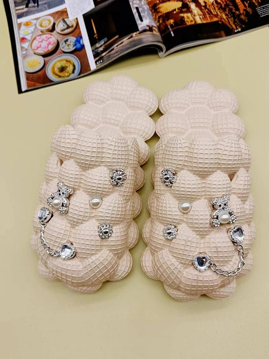 Shein 10 piezas de adornos para zapatos desmontables de la serie Bear para zuecos - Quierox - Tienda Online