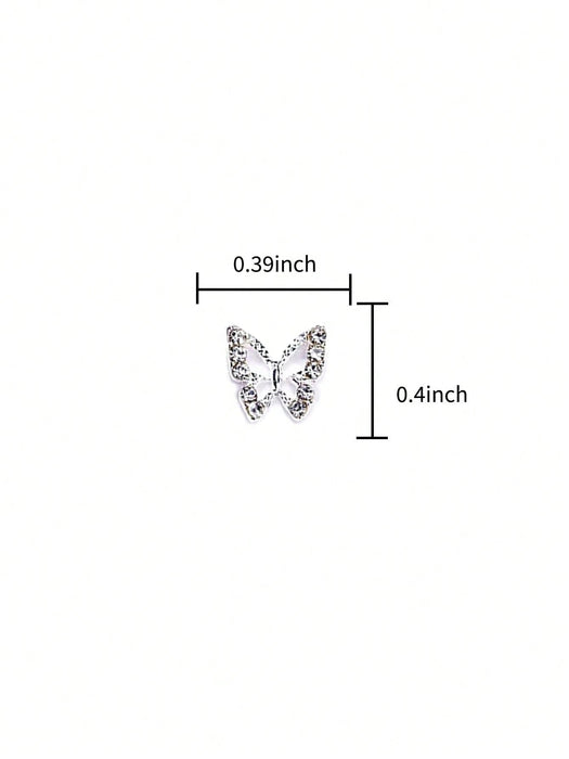 SHEIN 10 piezas Decoración de arte de uñas con diseño de mariposa 3D - Quierox - Tienda Online